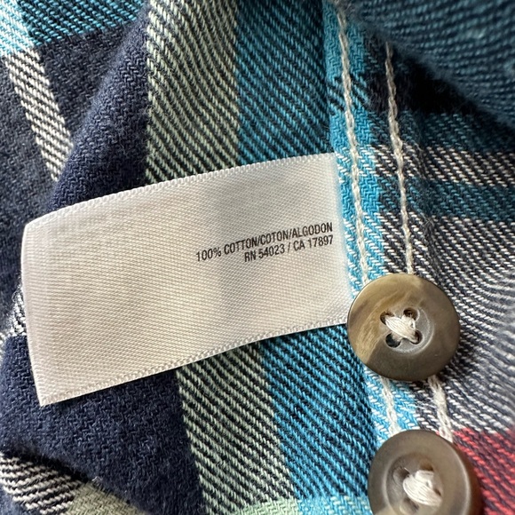 Old navy vintage flannel regular fit long sleeve large - Picture 6 of 6